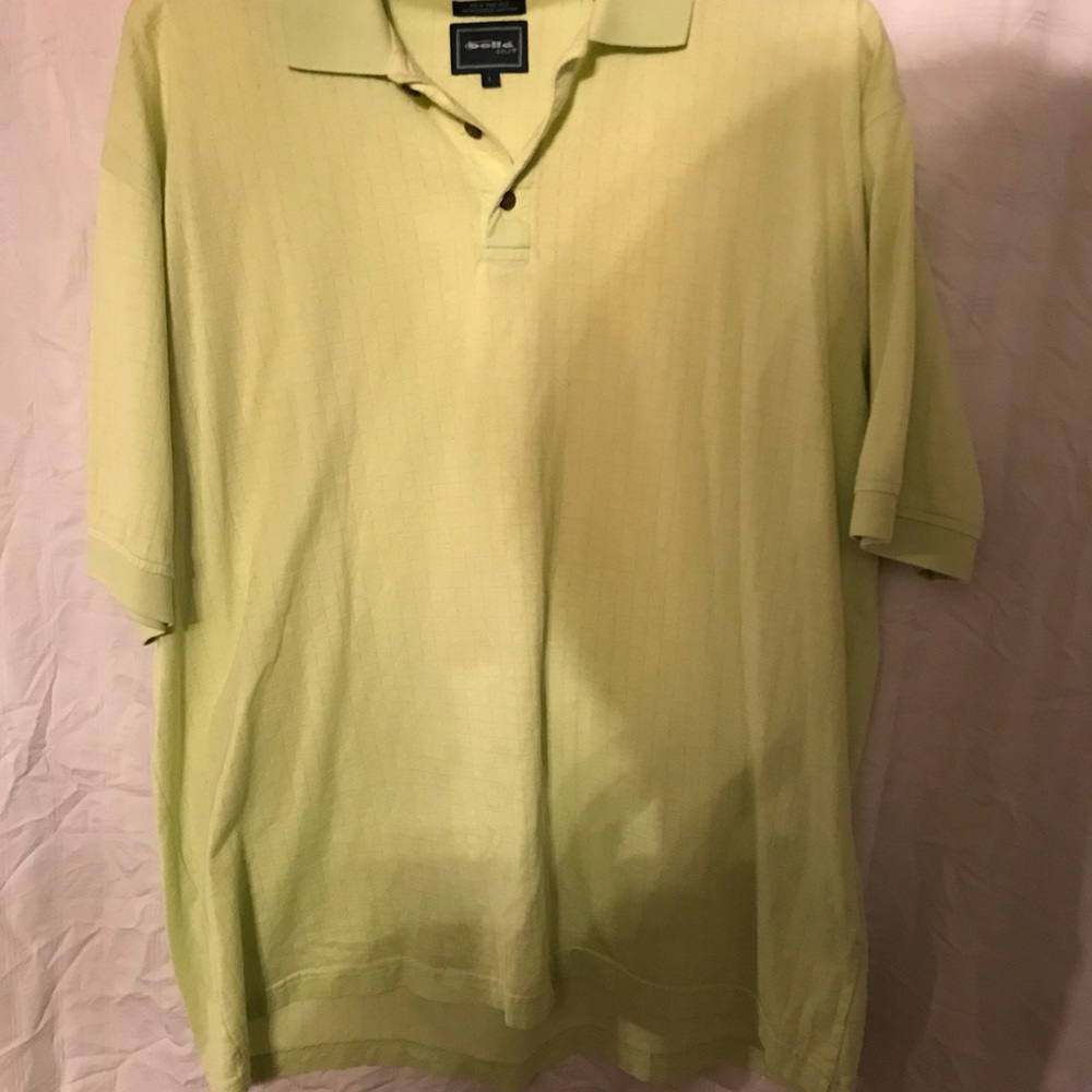 Lime green bills golf polo shirt